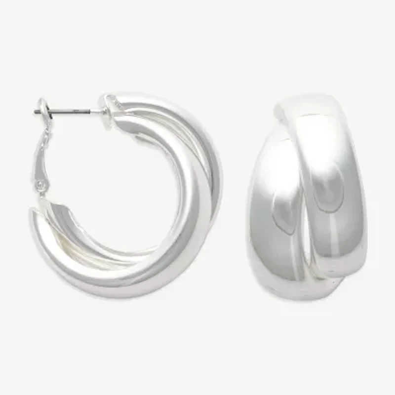 Bold Elements Womens 22.1mm Hoop Earrings