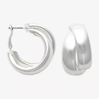 Bold Elements Womens 22.1mm Hoop Earrings