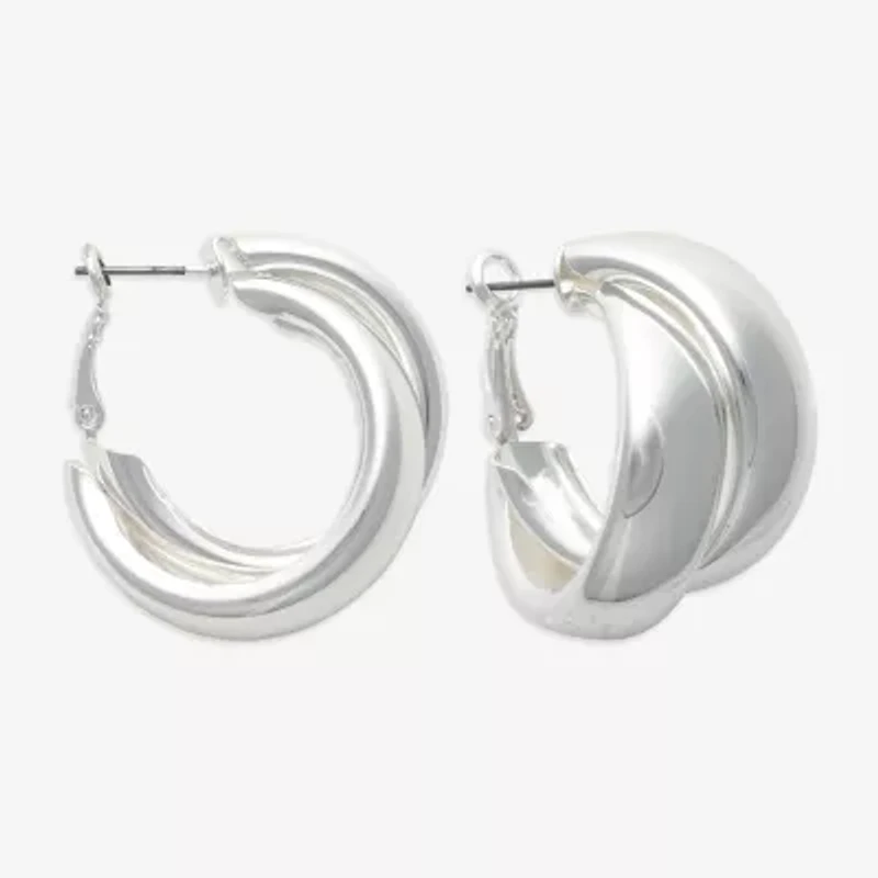 Bold Elements Womens 22.1mm Hoop Earrings