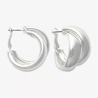 Bold Elements Womens 22.1mm Hoop Earrings