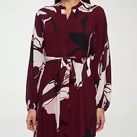Premier Amour Womens Long Sleeve Floral Maxi Dress