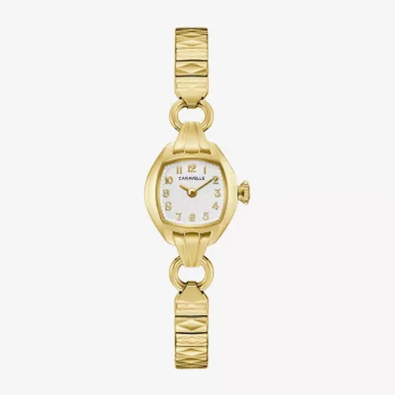 Bulova Womens Gold Tone Stainless Steel Expansion Watch 44l267