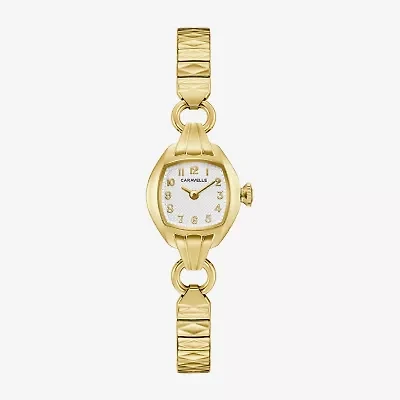 Bulova Womens Gold Tone Stainless Steel Expansion Watch 44l267