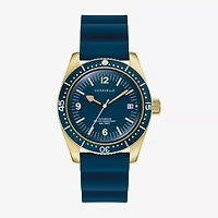 Caravelle Designed By Bulova Mens Blue Strap Watch 44b129