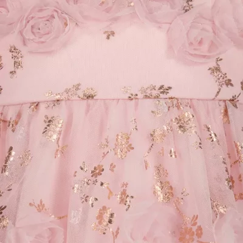 Blueberi Boulevard Baby Girls Floral 2-pc. Dress Set