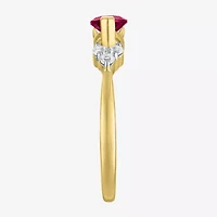 Gemstone 14K Gold Over Silver Marquise Cocktail Ring