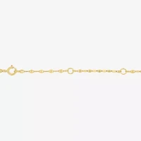 Womens Genuine Yellow Citrine 14K Gold Over Silver Round 16 Inch Pendant Necklace