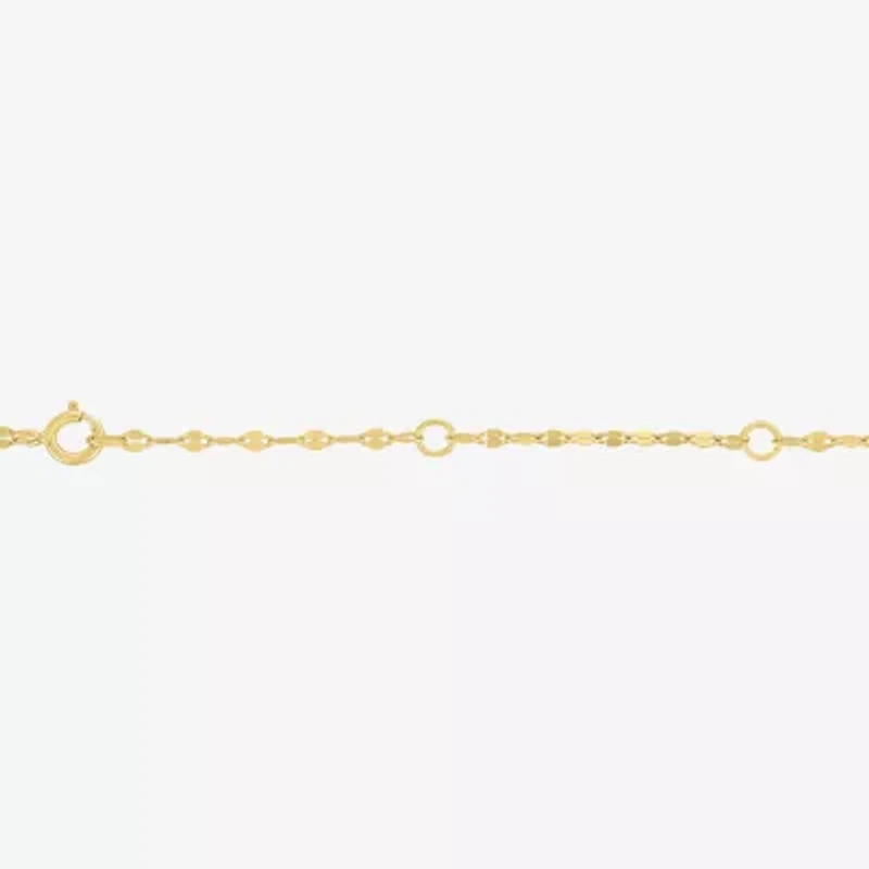 Gemstone 14K Gold Over Silver Round 18 Inch Pendant Necklace