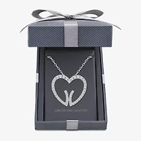 Grown Gorgeous (F, Vs2) Womens 1/2 CT. T.W. Lab White Diamond 14K Gold Heart 18 Inch Pendant Necklace