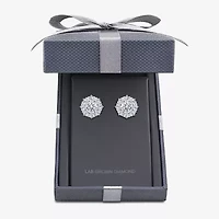 Grown Gorgeous (F,Vs2) 2 1/10 CT. T.W. Lab White Diamond 14K Gold 10.2mm Round Stud Earrings