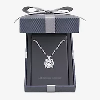 Grown Gorgeous (F, Vs2) Womens 1 1/8 CT. T.W. Lab-Grown Diamond 14K Gold or Platinum Round 18 Inch Pendant Necklace