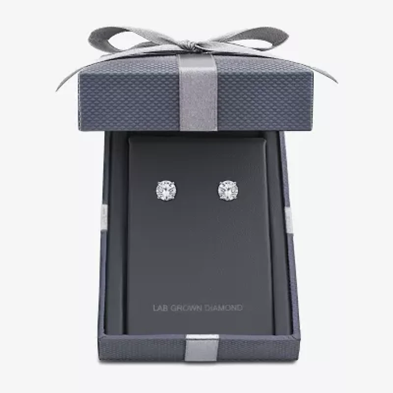 Grown Gorgeous (F, Vs2) 1 1/10 CT. T.W.  Lab-Grown Diamond 14K Gold or Platinum 6.1mm Round Stud Earrings
