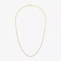Yes, Please! Womens White Sapphire Sterling Silver 18 Inch Tennis Necklace