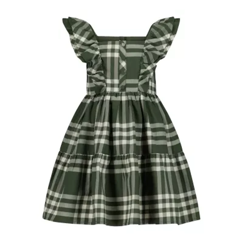 Blueberi Boulevard Little & Big Kid Girls Short Sleeve Flutter Fit + Flare Dress
