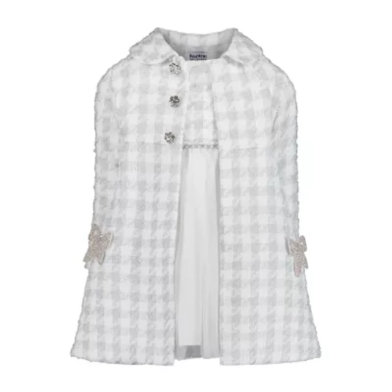 Blueberi Boulevard Little & Big Kid Girls Active Plaid Dress Set
