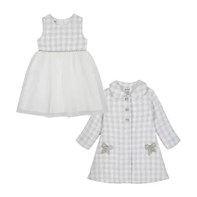 Blueberi Boulevard Little & Big Kid Girls Active Plaid Dress Set