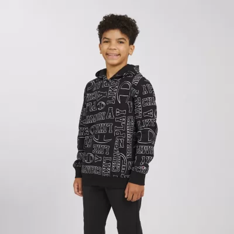 Champion Big Kid Boys Long Sleeve Fleece Active Hoodie
