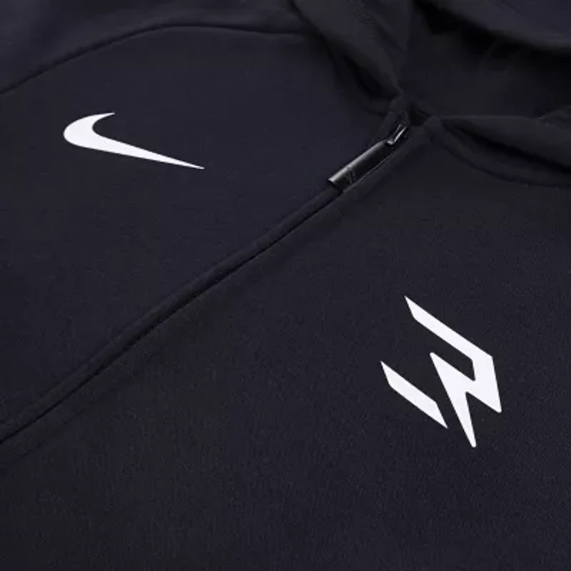 Nike 3BRAND by Russell Wilson Big Kid Boys Long Sleeve Fleece Zipper Active Hoodie