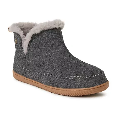 Dearfoams Brixen Energy Return Mens Memory Foam Bootie Slippers Wide Width