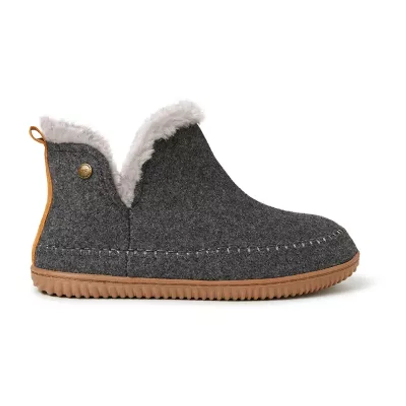 Dearfoams Brixen Energy Return Mens Memory Foam Bootie Slippers Wide Width