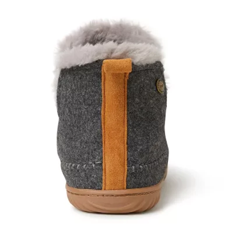 Dearfoams Brixen Energy Return Mens Memory Foam Bootie Slippers Wide Width