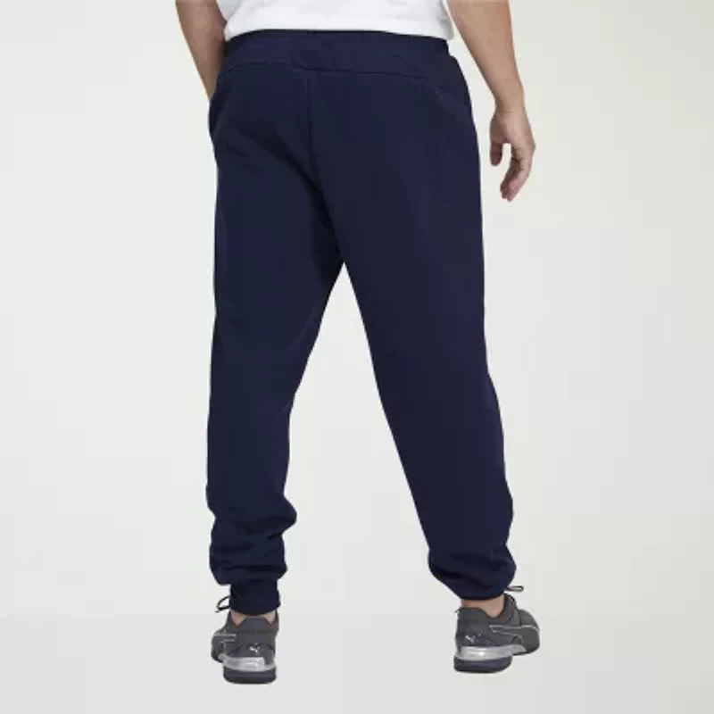PUMA Essential Mens Drawstring Waist Tapered Regular Fit Big and Tall Fleece Active Jogger Pant
