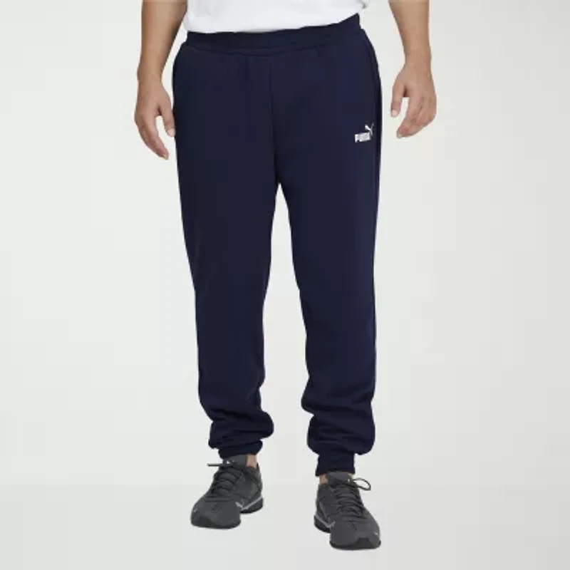 PUMA Essential Mens Drawstring Waist Tapered Regular Fit Big and Tall Fleece Active Jogger Pant