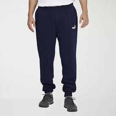 PUMA Essential Mens Drawstring Waist Tapered Regular Fit Big and Tall Fleece Active Jogger Pant