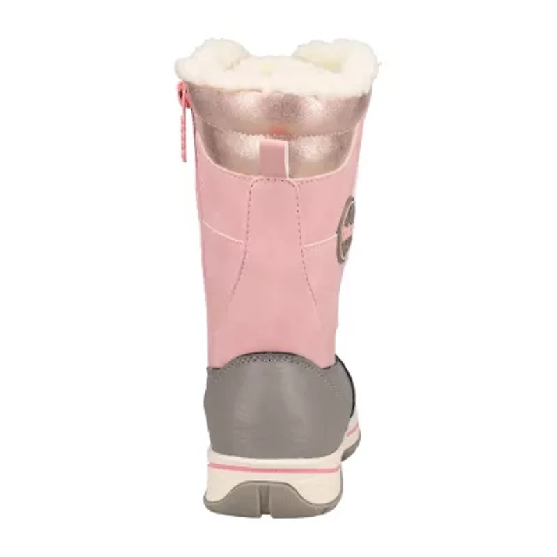 Totes Big Kid Girls Diamond Waterproof Insulated Flat Heel Winter Boots