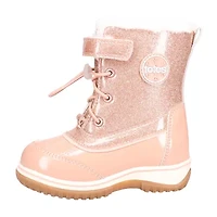 Totes Toddler Girls Quackquack Waterproof Insulated Flat Heel Winter Boots