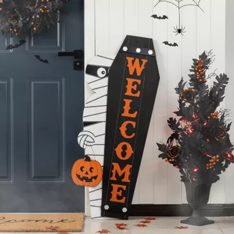 Glitzhome S2 Porch Decor Halloween Porch Sign
