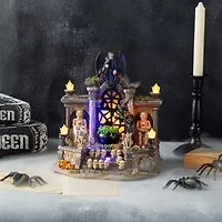 Glitzhome 9.75 Village Decor Halloween Tabletop Decor