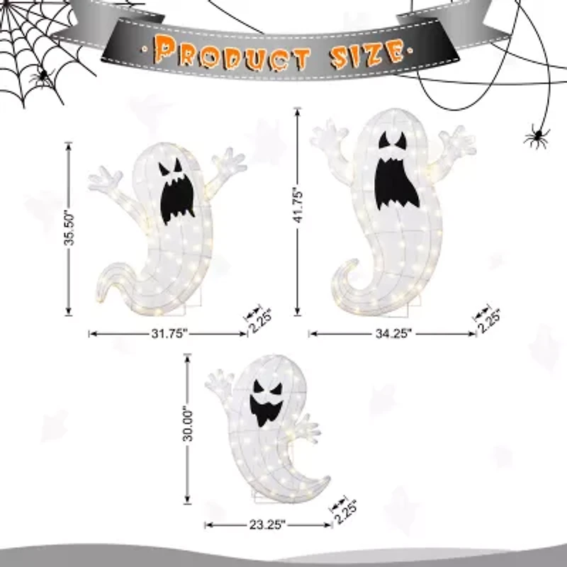 Glitzhome S3 Outdoor Decor 3-pc. Halloween Inflatable