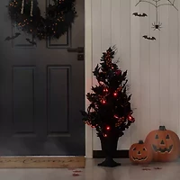 Glitzhome 36" Porch Tree Halloween Tabletop Decor