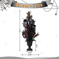 Glitzhome 36" Porch Tree Halloween Tabletop Decor