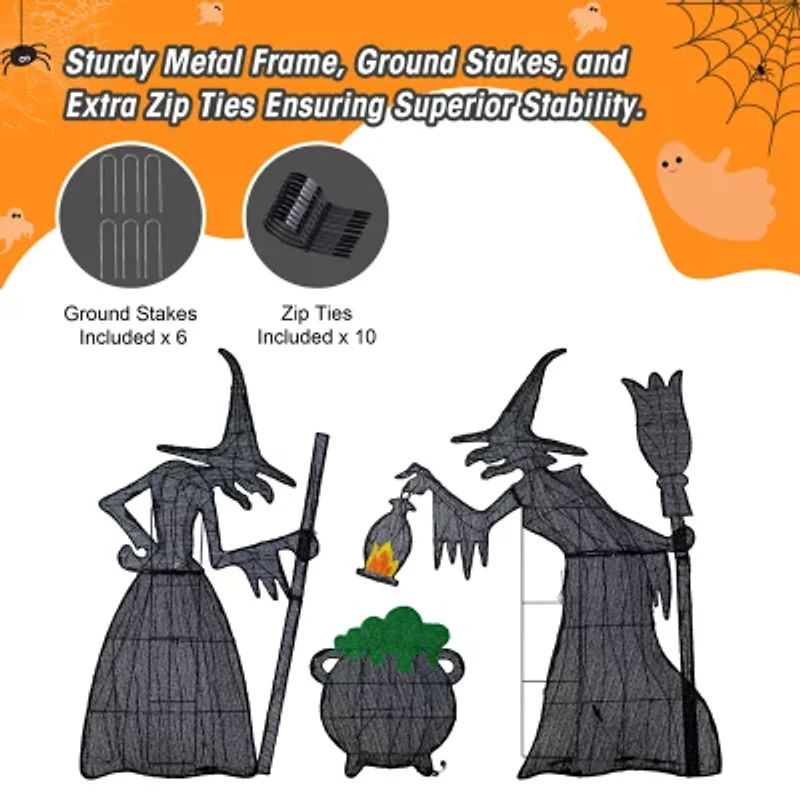 Glitzhome S3 Outdoor Decor 3-pc. Halloween Inflatable