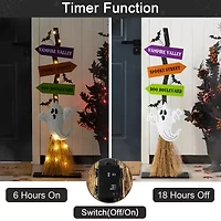 Glitzhome 41.75 Porch Decor Halloween Porch Sign