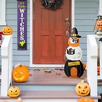 Glitzhome 35 Porch Decor Halloween Porch Sign