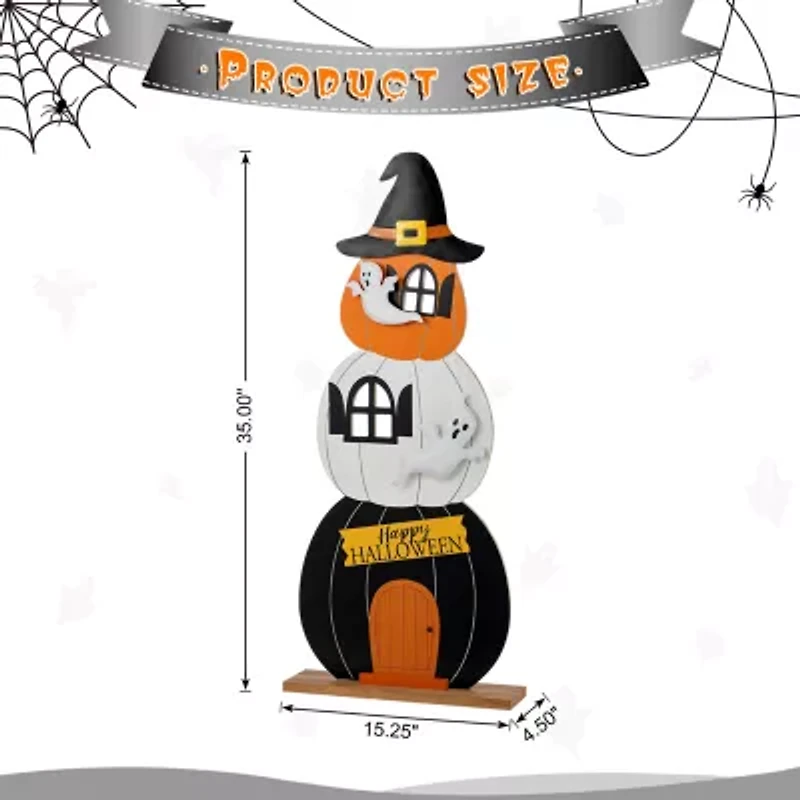 Glitzhome 35 Porch Decor Halloween Porch Sign