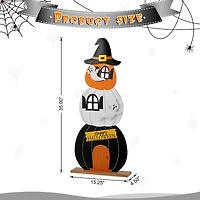 Glitzhome 35 Porch Decor Halloween Porch Sign