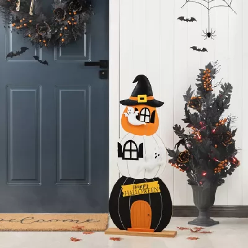 Glitzhome 35 Porch Decor Halloween Porch Sign