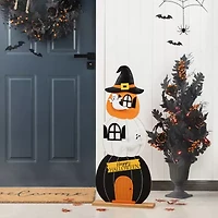 Glitzhome 35 Porch Decor Halloween Porch Sign