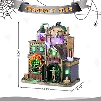 Glitzhome 11" Village Decor Halloween Tabletop Decor