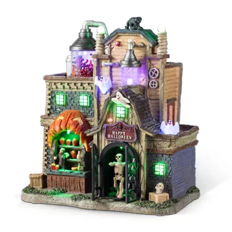 Glitzhome 11" Village Decor Halloween Tabletop Decor