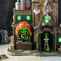 Glitzhome 11" Village Decor Halloween Tabletop Decor