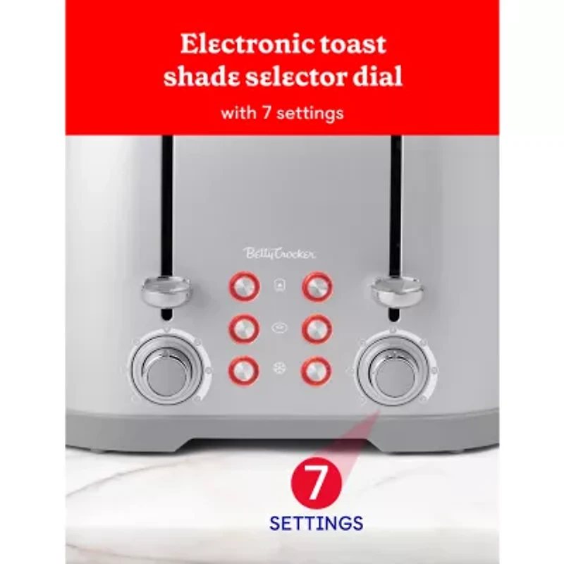 Betty Crocker 4-Slice Electric Toaster