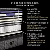 Beautyrest Black Series Four 16" Hybrid Plush Apex Top - Mattress Only