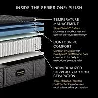 Beautyrest Black Series One 12.5" Hybrid Plush Tight Top - Mattress Only