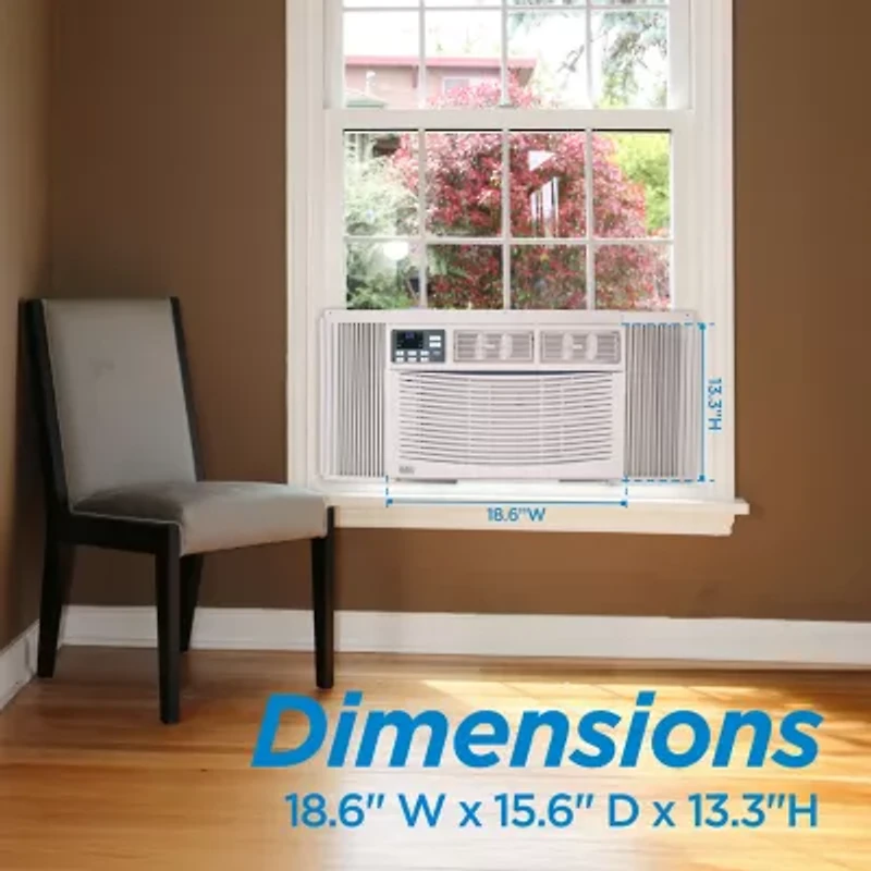 8000 BTU Window ACUnit Black+Decker With Remote Control Cools To 350Sq Ft Energy Efficient