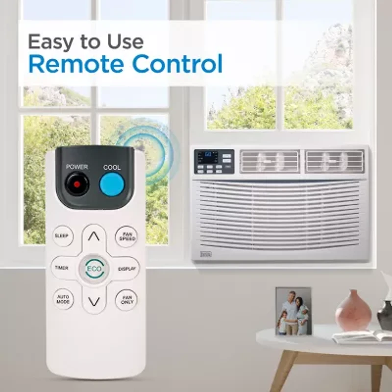 8000 BTU Window ACUnit Black+Decker With Remote Control Cools To 350Sq Ft Energy Efficient